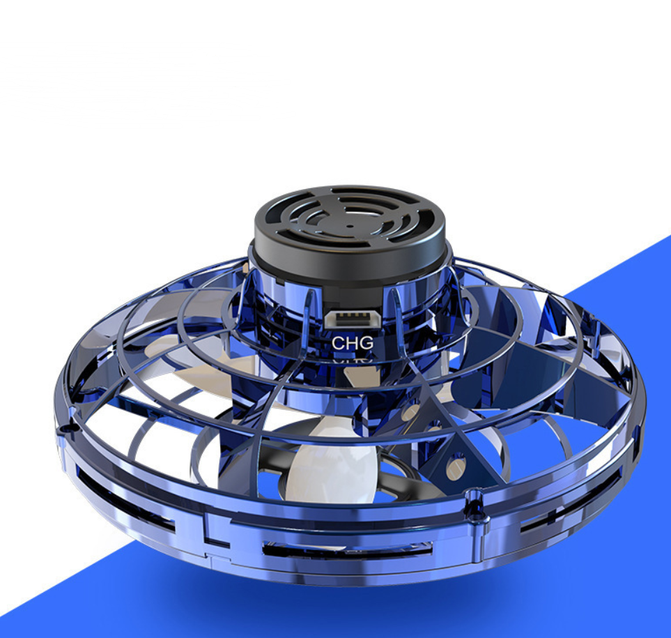 Mini Fingertip Gyro Interactive Decompression Toy Drone LED UFO